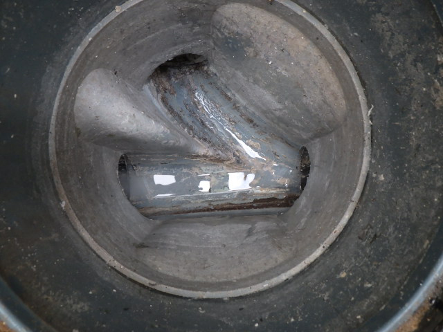 排水洗浄完了後