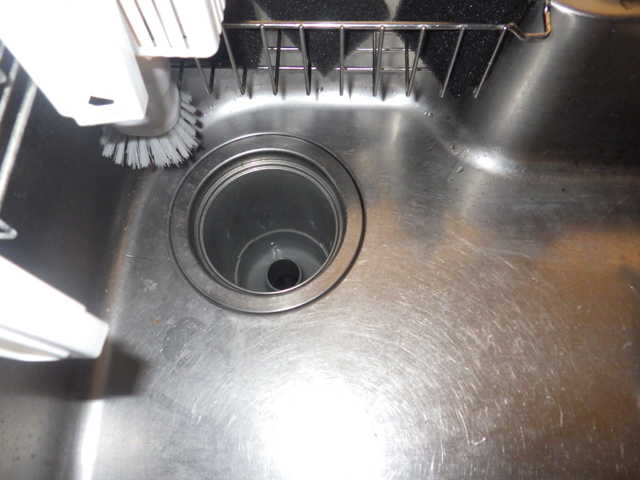 排水口洗浄前